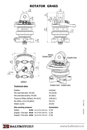 Rotator 4.5t  flansza dół