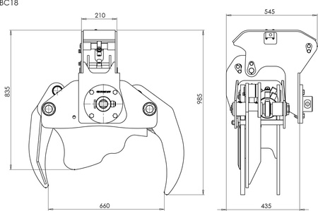 BC-18R głowica ścinkowa do dźwigu