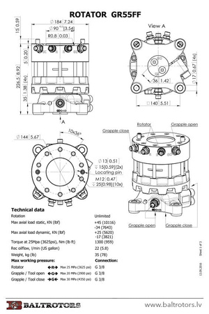 Rotator 5.5t  2 x flansza